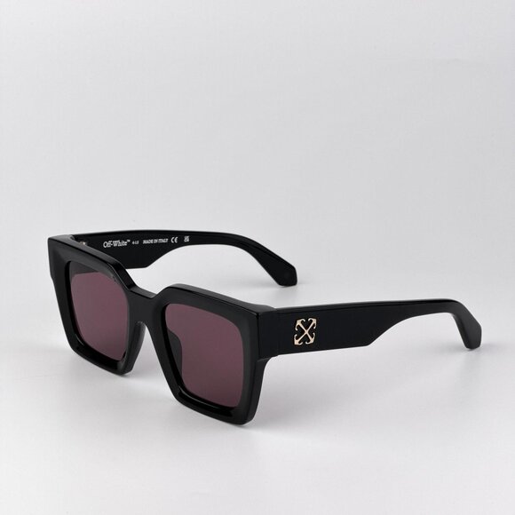 Off-White JACKSON Sunglasses – Black Square Frame Burgundy | Model OERI13I 1028 - Picture 6 of 11